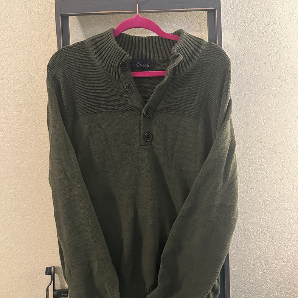 Y2K Roundtree & Yorke Dark Green Crewneck Sweater